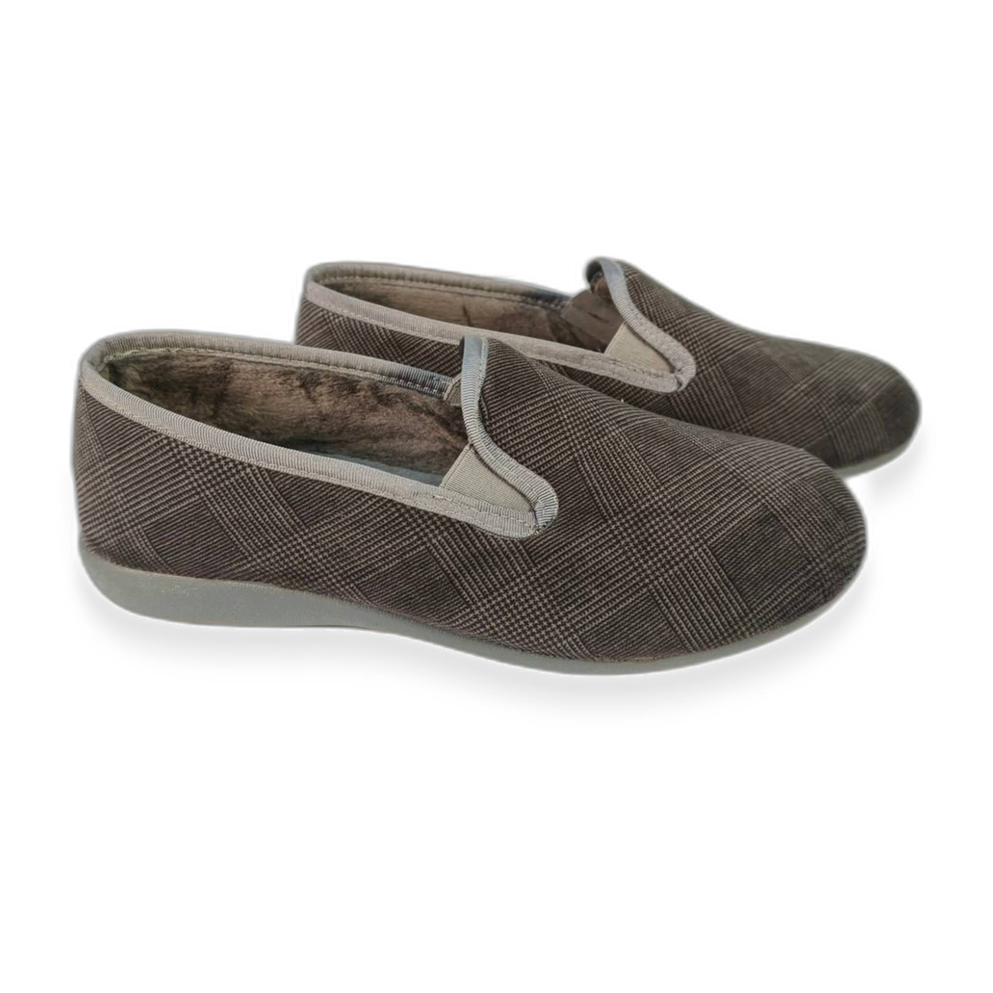 Voir la diapositive 3 : OZABI Ozabi charentaises homme toucher velours microfibre, fabriquées en espagne