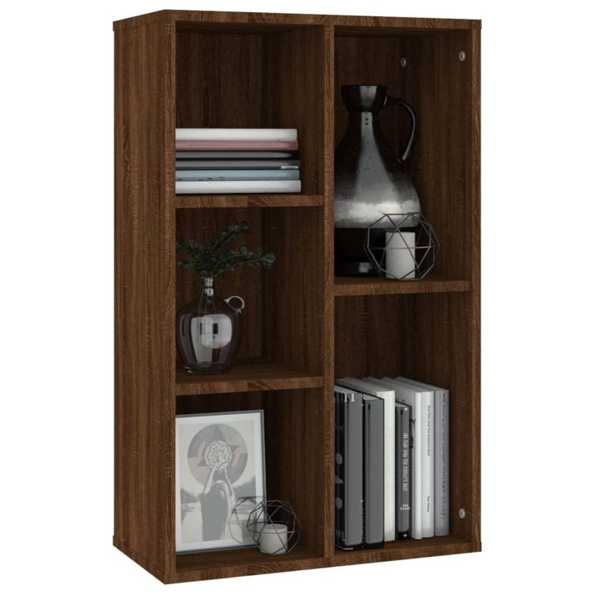 VIDAXL Bibliotheque/Buffet chene marron 50x25x80 cm bois d'ingenierie