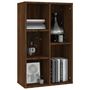 Voir la diapositive 4 : VIDAXL Bibliotheque/Buffet chene marron 50x25x80 cm bois d'ingenierie