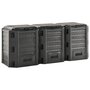 Voir la diapositive 3 : VIDAXL Composteur de jardin Noir 1200 L