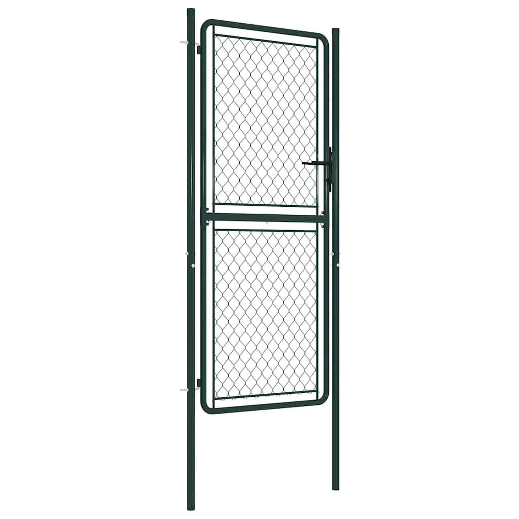 Voir la diapositive 2 : VIDAXL Portail de jardin en acier vert 100 x 175 cm