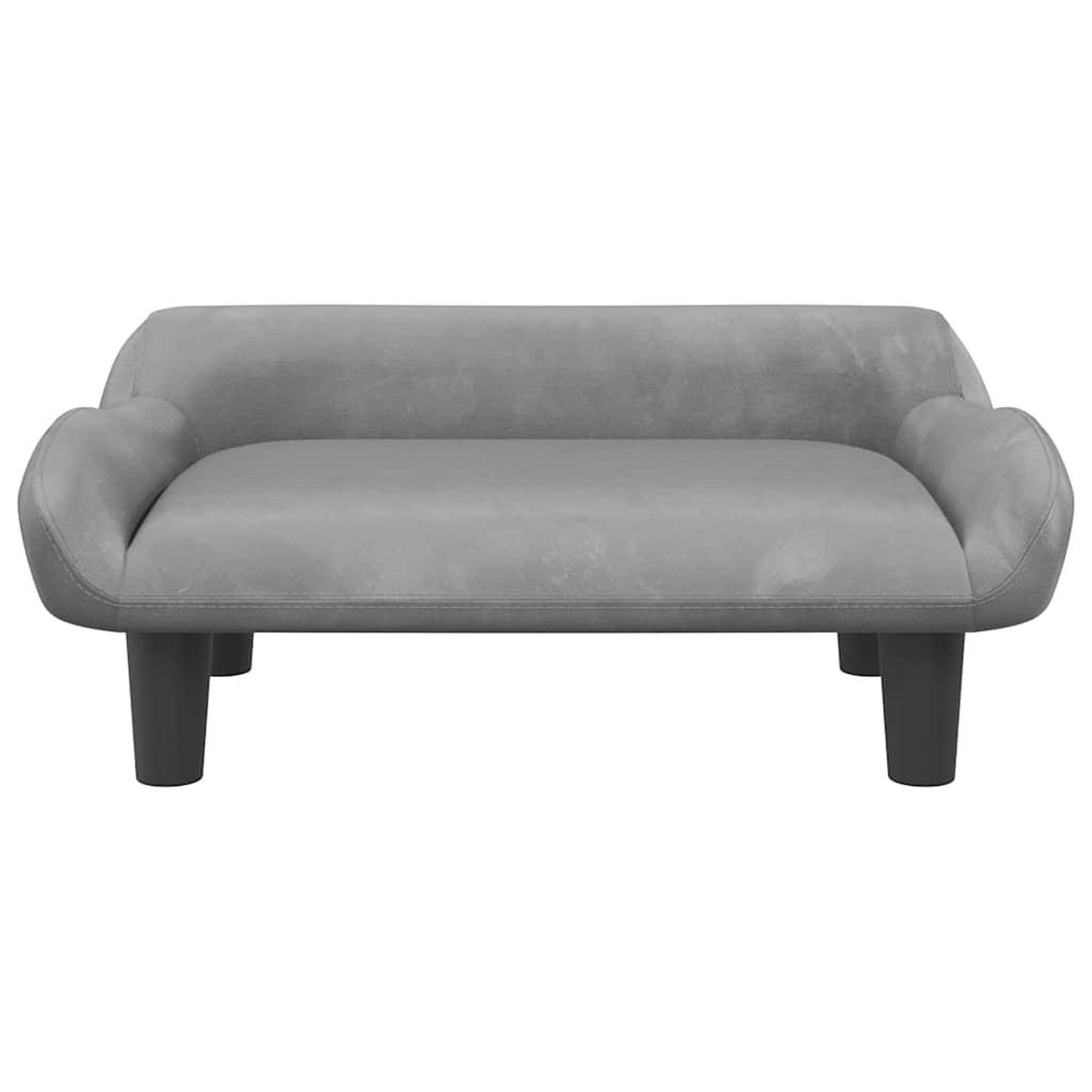 Voir la diapositive 3 : VIDAXL Lit pour chien gris clair 70x40x24 cm velours