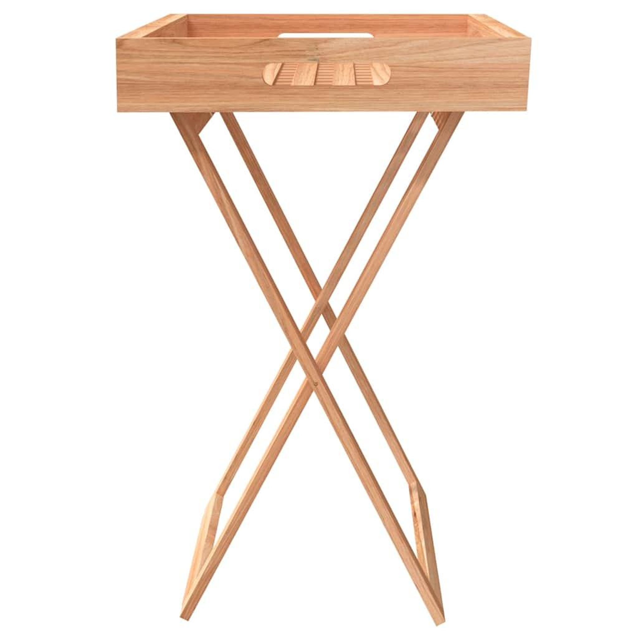 Voir la diapositive 4 : VIDAXL Table a plateau pliante 52x36x56,5 cm bois massif de noyer