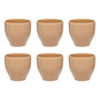 Voir la diapositive 1 : SECRET DE GOURMET Lot de 6 Tasses à Café en Céramique  Maé  11cl Beige