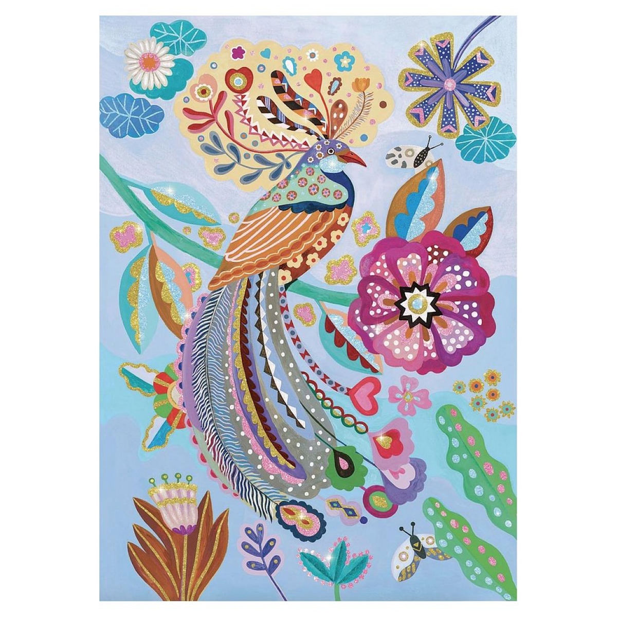 Djeco Wizzy puzzle l oiseau etincellant 50 pieces