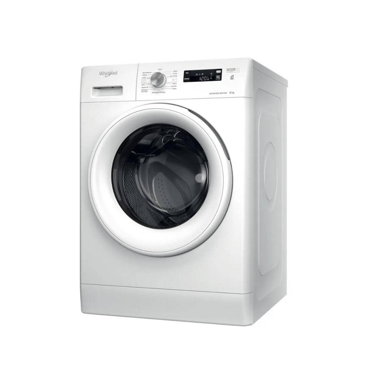 Whirlpool Lave-linge frontal 8kg 1200 tours/min - PFFS38258WFR