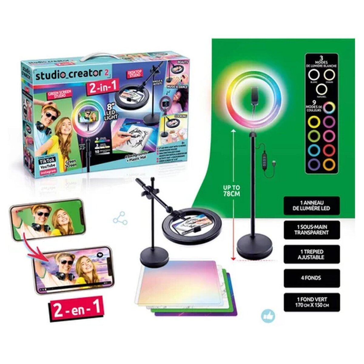 CANAL TOYS Jeu Coffret Influenceur 2 en 1 - Studio Creator