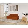 Voir la diapositive 1 : BEST MOBILIER Julia - canapé 3 places convertible express couchage quotidien 140 cm matelas 14 cm en tissu
