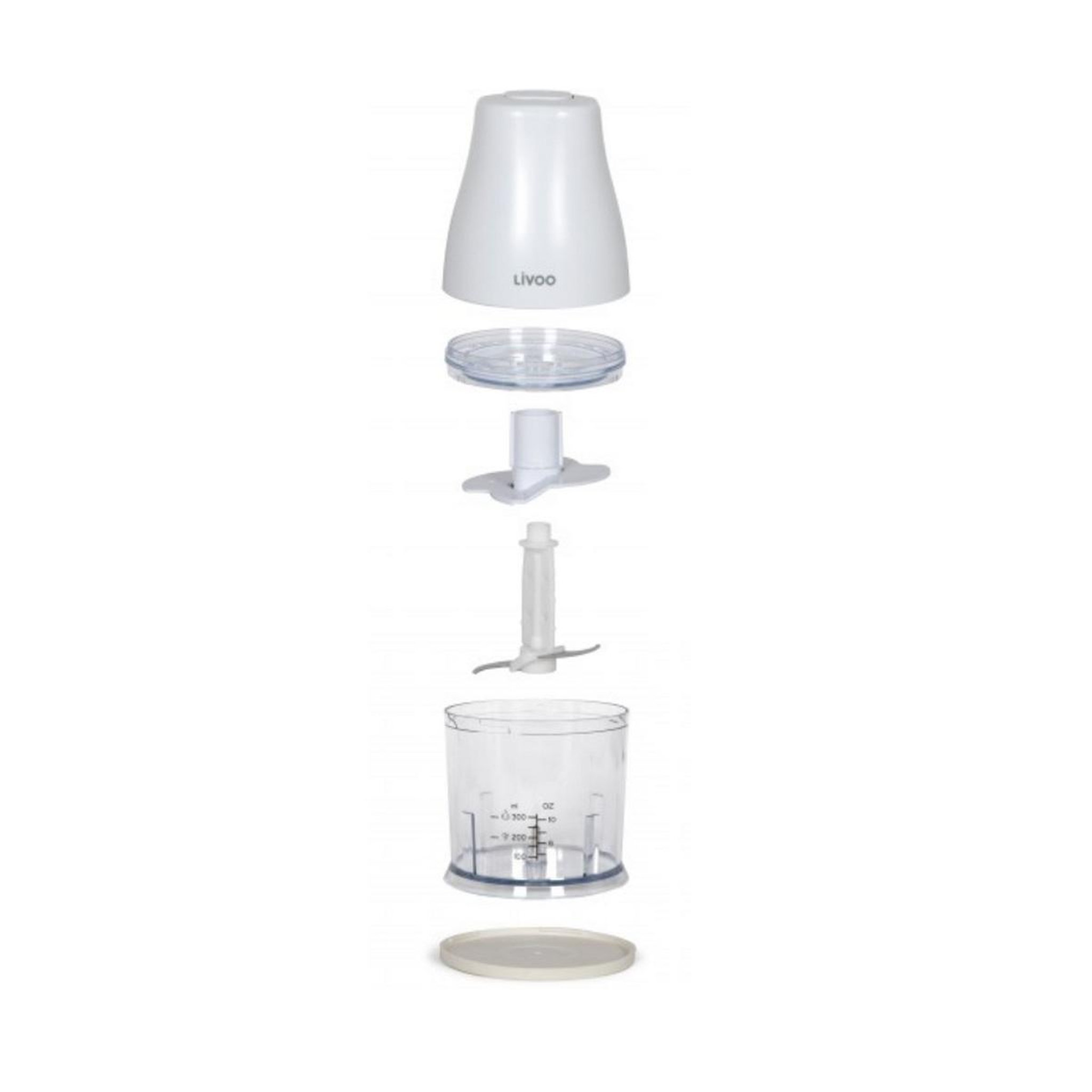 Voir la diapositive 2 : LIVOO Hachoir 400w 300ml blanc - DOP244W