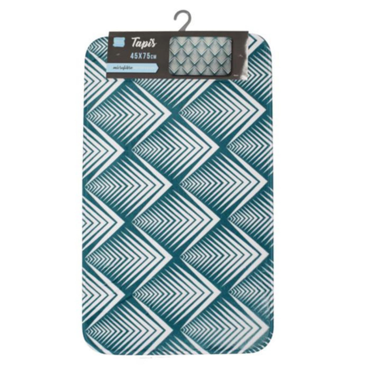 Paris Prix Tapis de Bain Imprimé  Blueart  45x75cm Bleu