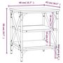 Voir la diapositive 6 : VIDAXL Table d'appoint Chene marron 40x42x50 cm Bois d'ingenierie