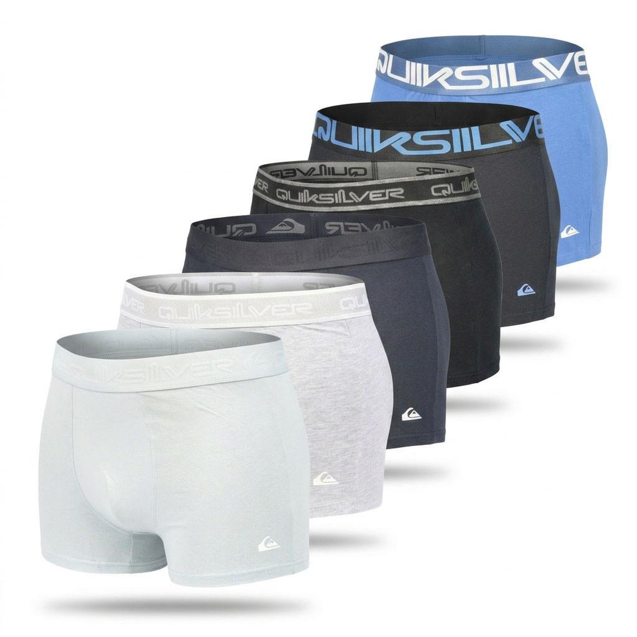 Voir la diapositive 1 : QUIKSILVER Quiksilver Pack de 6 Boxers Homme Coton Stretch Logo