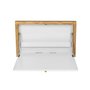 Voir la diapositive 3 : Paris Prix Bureau Mural Design  Brenta  74cm Blanc