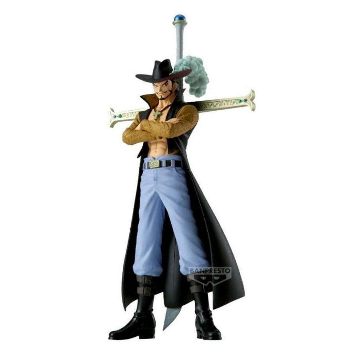 BANPRESTO Figurine Banpresto One piece DXF The Grandline Series Extra Dracule Mihawk