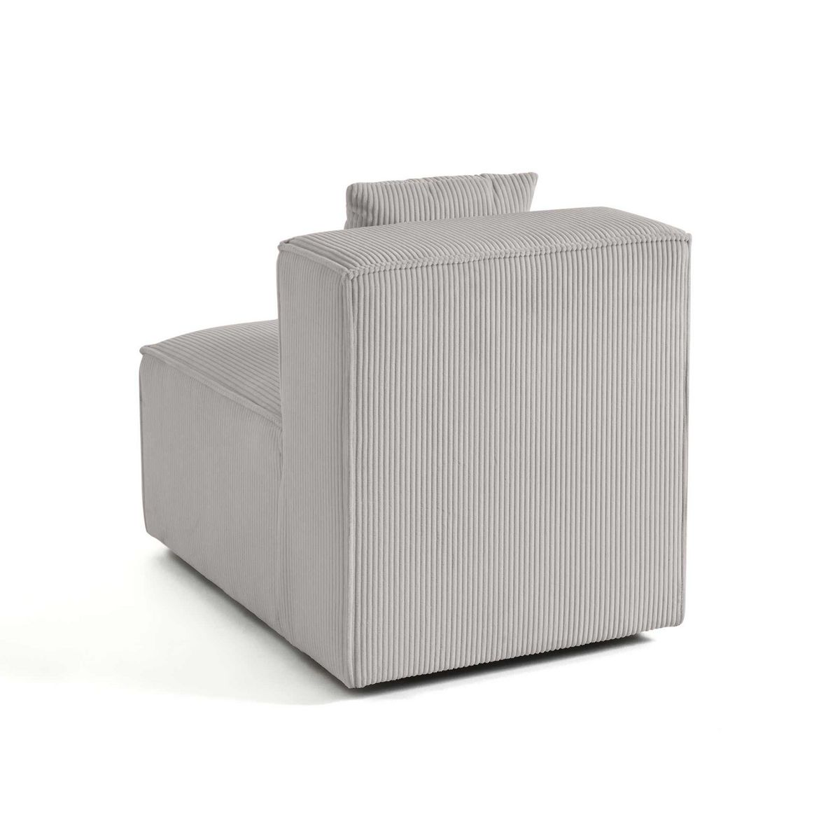 LISA DESIGN Arty - module d'assise sans accoudoirs - en velours côtelé