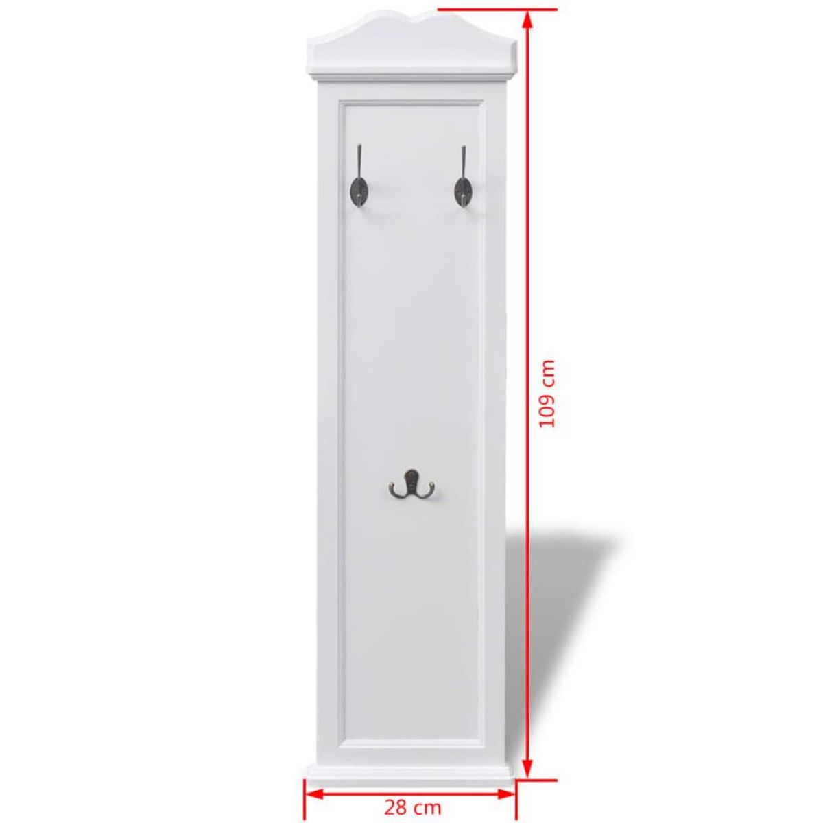 VIDAXL Portemanteaux 2 pcs Blanc