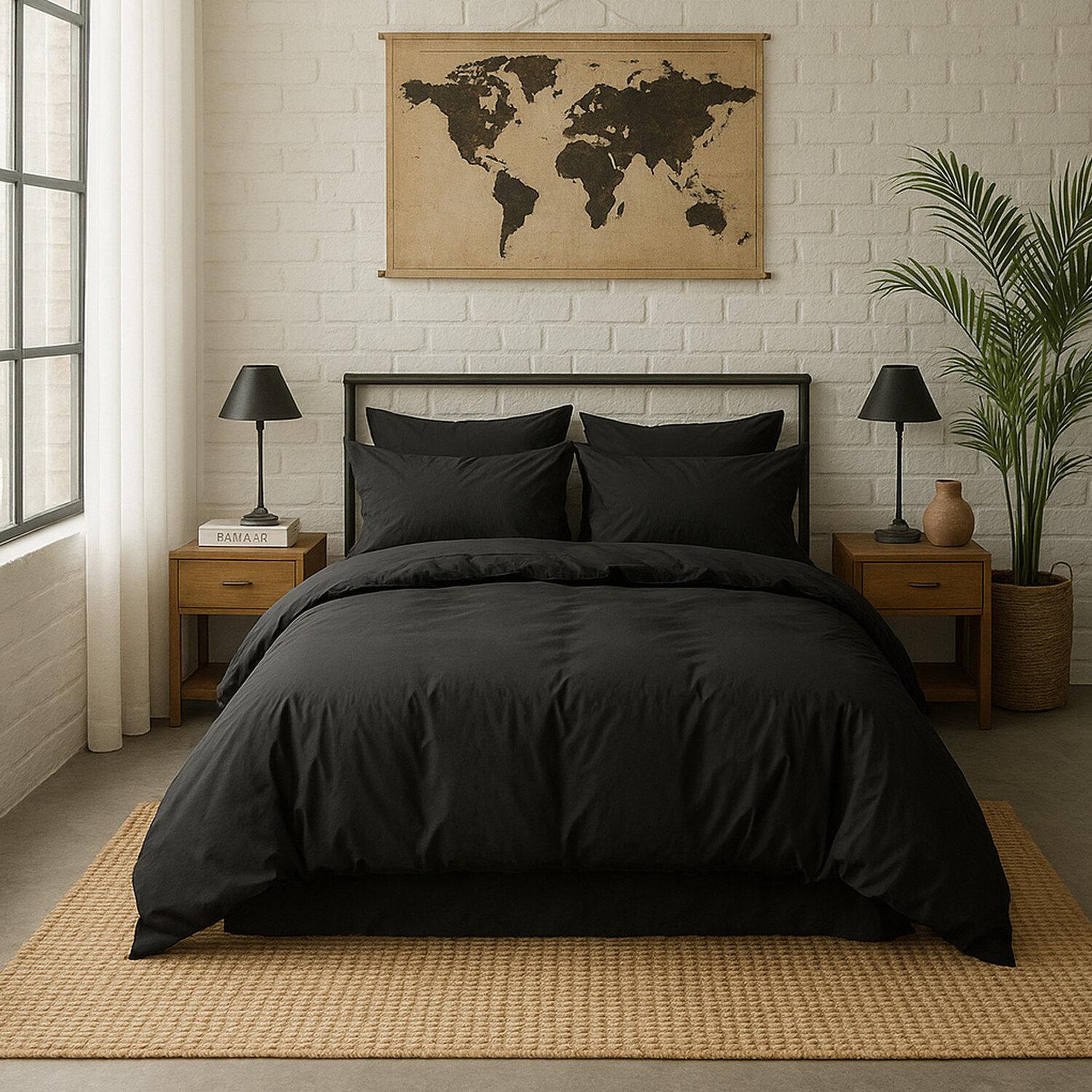 Voir la diapositive 3 : BATON ROUGE Drap housse en percale de coton