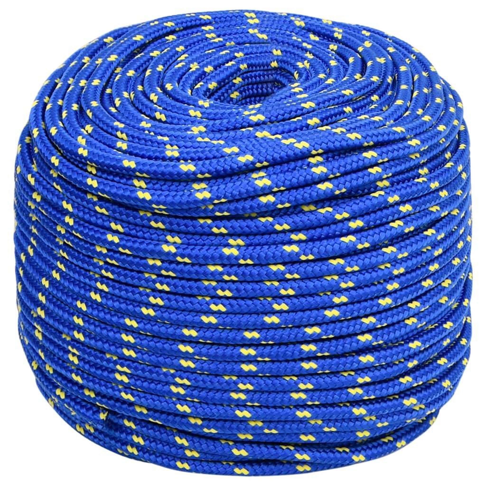 Voir la diapositive 2 : VIDAXL Corde de bateau Bleu 6 mm 50 m Polypropylene