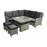 Proloisirs Salon De Jardin Toulon - Alu/Resine - Grey/Gris