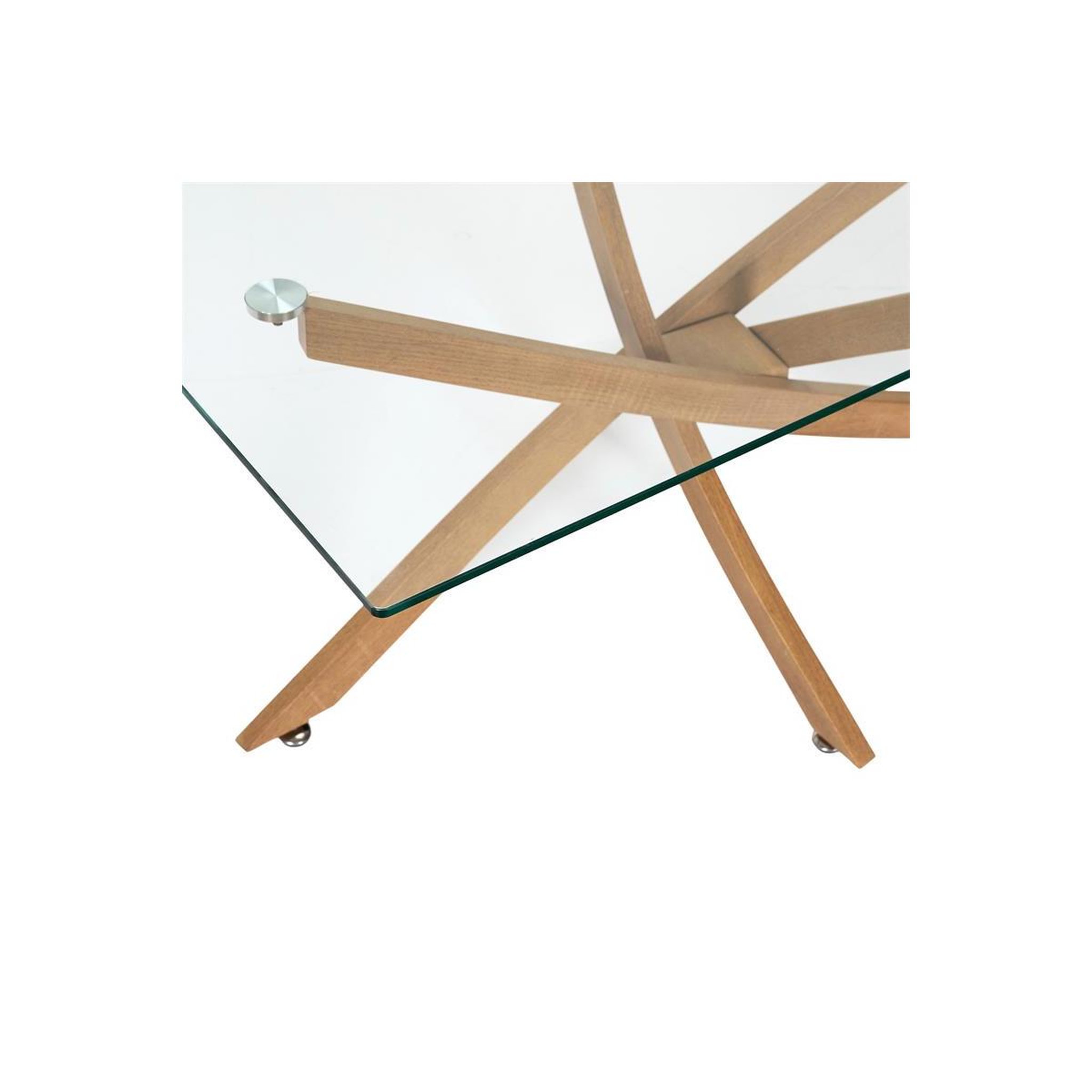 Voir la diapositive 4 : The Home Deco Factory Table basse en verre  heritage  100cm transparent