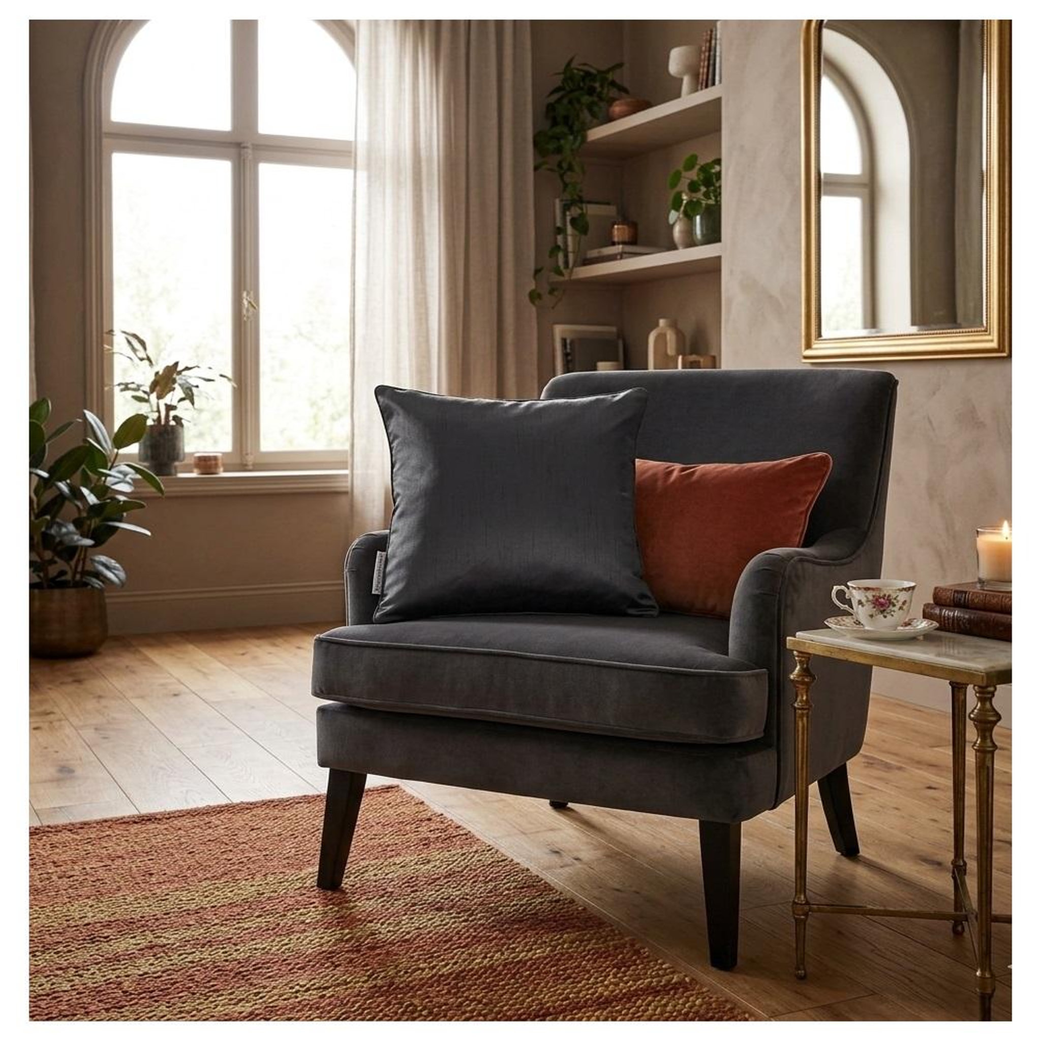 Voir la diapositive 2 : Eden Housse de coussin shantung shana