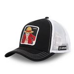 CAPSLAB Casquette homme trucker One Piece Luffy Capslab. Coloris disponibles : Noir