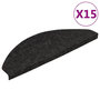 Voir la diapositive 2 : VIDAXL Tapis d'escalier autocollants 15 pcs 65x22,5x3,5 cm Anthracite
