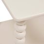 Voir la diapositive 2 : ATMOSPHERA Table d'Appoint Avec Étagère  Chamlo  45cm Ivoire