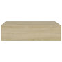 Voir la diapositive 4 : VIDAXL Etagere a tiroir murale chene 40x23,5x10 cm MDF