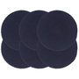 Voir la diapositive 1 : VIDAXL Napperons 6 pcs Bleu marine Plain 38 cm Rond Coton