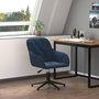 Voir la diapositive 1 : VIDAXL Chaise pivotante de bureau Bleu Velours