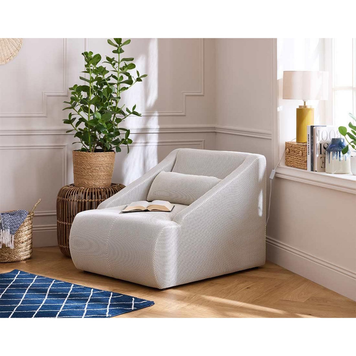 LISA DESIGN Onyx - fauteuil - en tissu mailles 3d