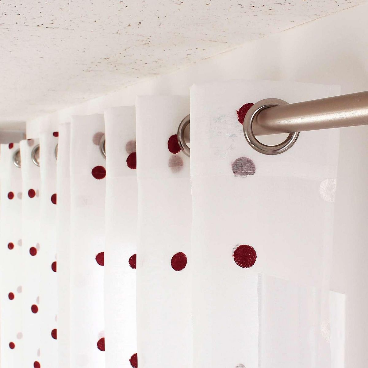 TOILINUX Voilage plumetis