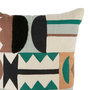 Voir la diapositive 3 : ATMOSPHERA Coussin Brodé Imprimé  Malakite  30x50cm Vert