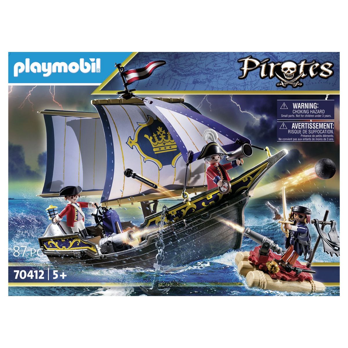 PLAYMOBIL 70412 - Pirates - Chaloupe des soldats