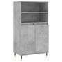 Voir la diapositive 2 : VIDAXL Buffet haut Gris beton 60x36x110 cm Bois d'ingenierie