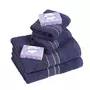 Coffret cadeau 2 serviettes 30x50 + 2 serviettes 50x90  en coton 450 g/m² + 2 savons