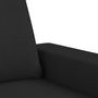 Voir la diapositive 6 : VIDAXL Canapé à 3 places Noir 180 cm Tissu