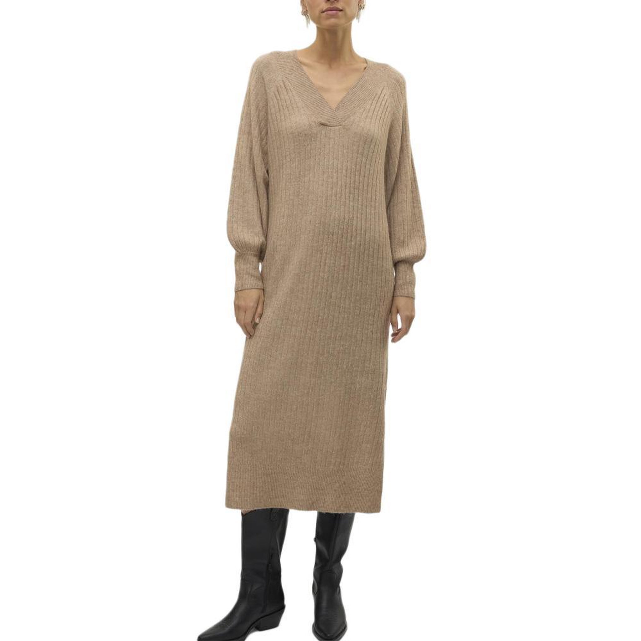 Voir la diapositive 1 : Vero Moda Robe Beige Femme Vero Moda Philine