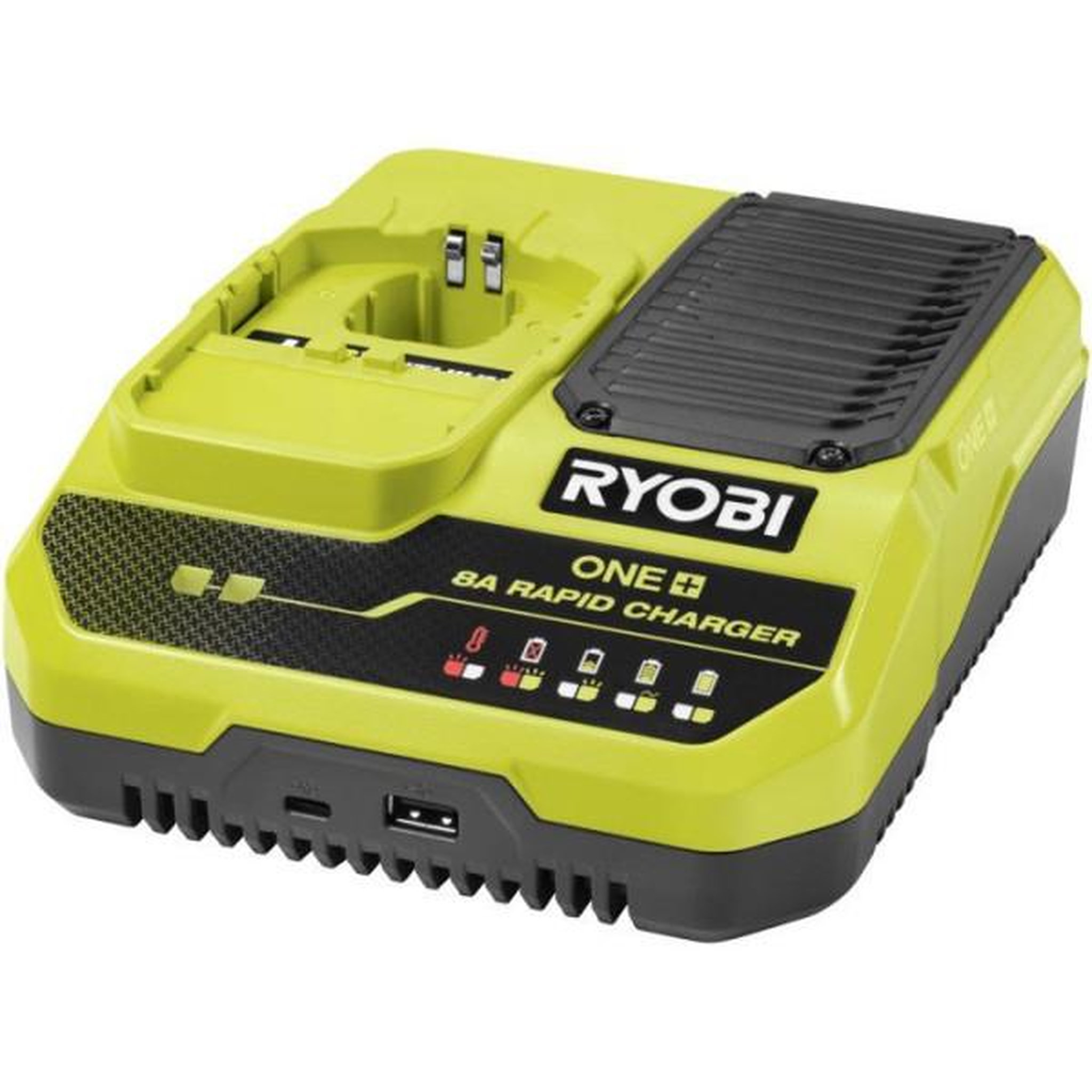 Ryobi Ryobi chargeur rapide 18v one+ recharge batterie 8ah en 1h - sans batterie - rc18180