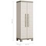 Voir la diapositive 6 : Keter Keter Armoire de rangement polyvalente Excellence Beige et taupe 182cm