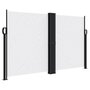 Voir la diapositive 2 : VIDAXL Auvent lateral retractable blanc 140x1000 cm