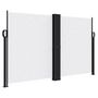 Voir la diapositive 2 : VIDAXL Auvent lateral retractable blanc 140x1000 cm