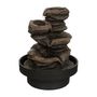 Voir la diapositive 2 : ATMOSPHERA Fontaine Design  Sharmila  22cm Noir & Naturel