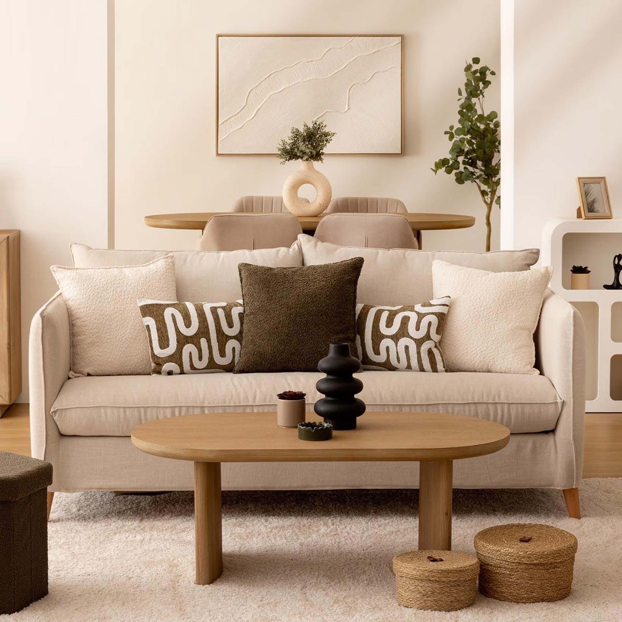 Voir la diapositive 5 : ATMOSPHERA Table basse design  lousada  110cm naturel