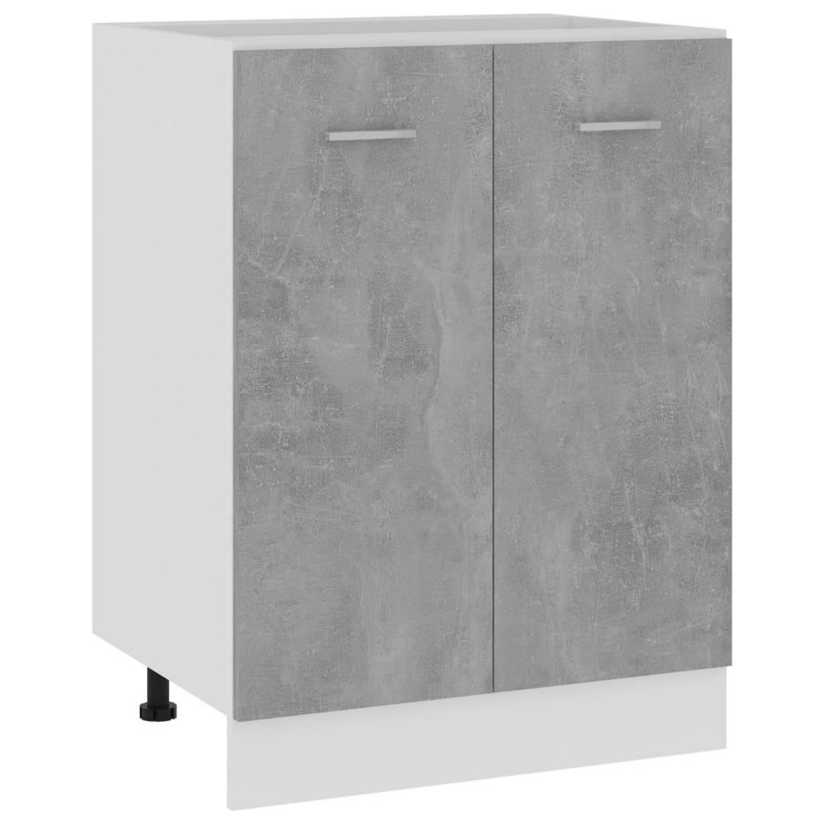 VIDAXL Armoire de plancher Gris beton 60x46x81,5 cm Bois d'ingenierie