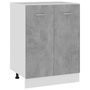 Voir la diapositive 1 : VIDAXL Armoire de plancher Gris beton 60x46x81,5 cm Bois d'ingenierie