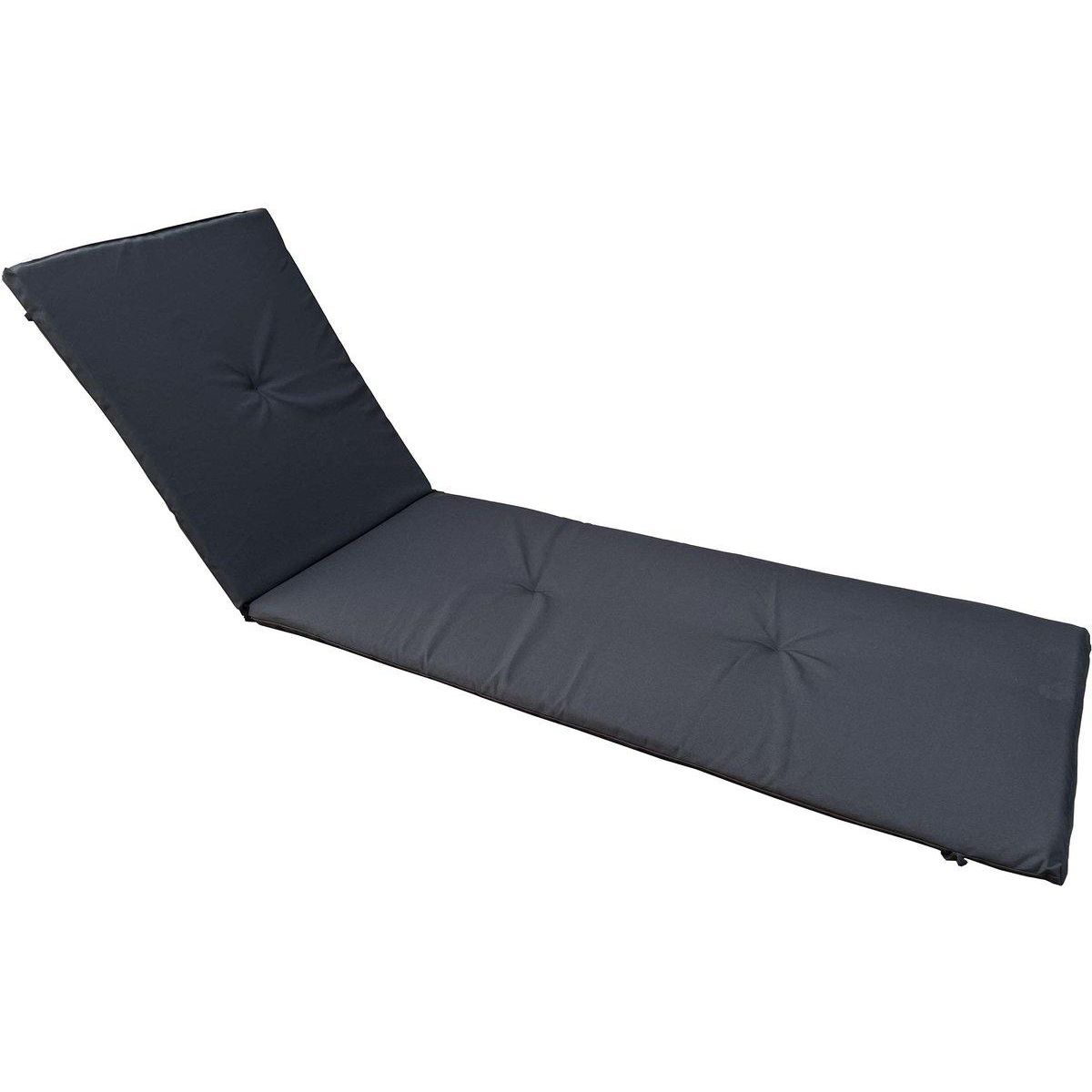 Habitat et Jardin Coussin pour bain de soleil en bois exotique - Noir