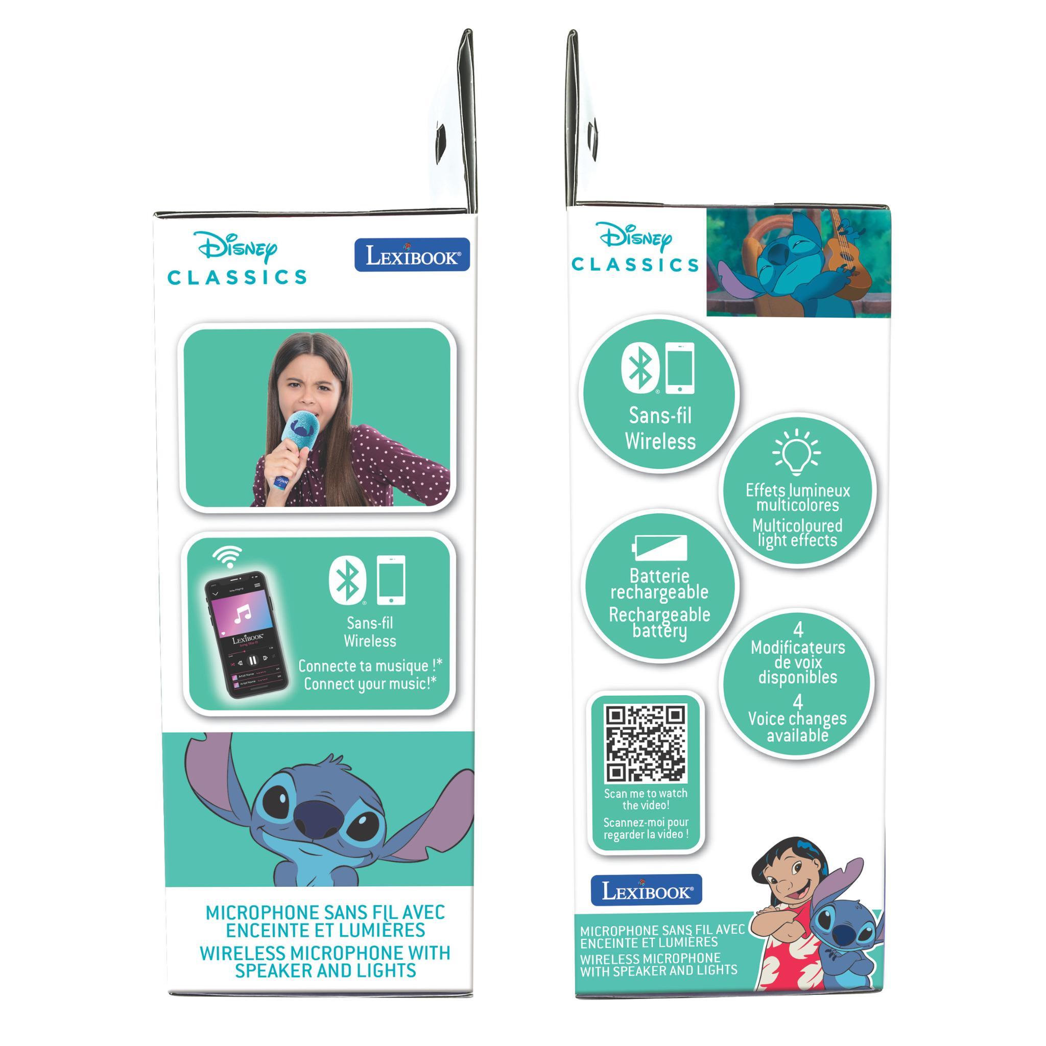 Voir la diapositive 5 : Lexibook Karaoke Microphone Bluetooth/Sans fil Sitch avec effets sonores et lumineux