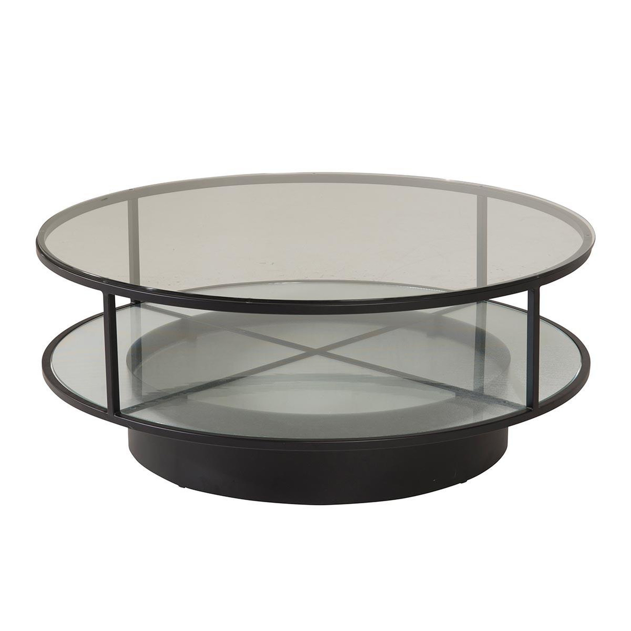 Paris Prix Table basse design en verre  falsterbo  100cm noir